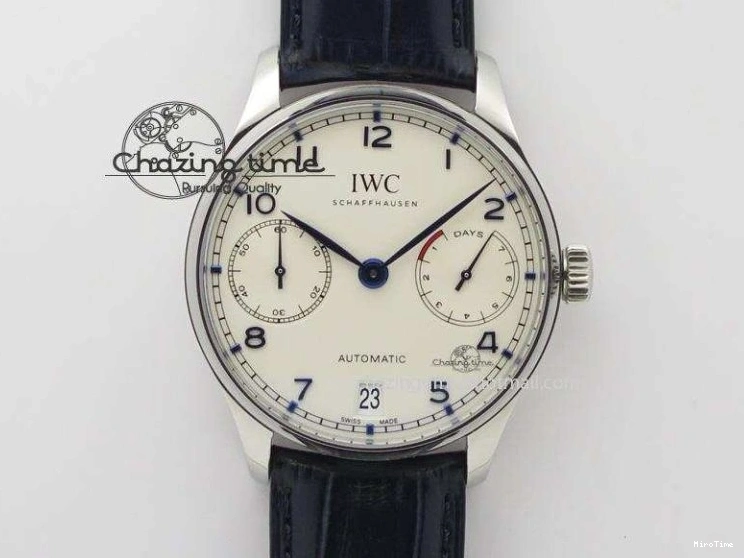 MIROTIME 0209 Portuguese Real PR IW500112 ZF 1:1 Laureus Edition On Black Leather Strap A Flexible 7369